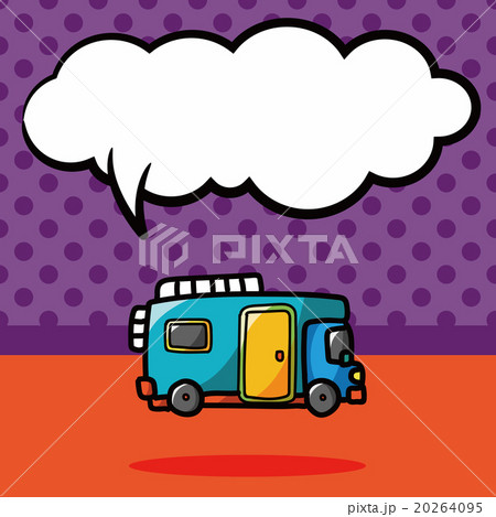 Van color doodle, speech bubble Van color doodle, speech bubble 20264095