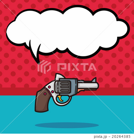 gun doodle, speech bubble gun doodle, speech bubble 20264385