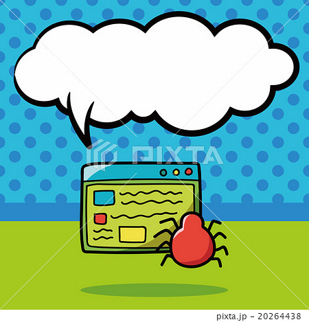 website bug doodle, speech bubble 20264438