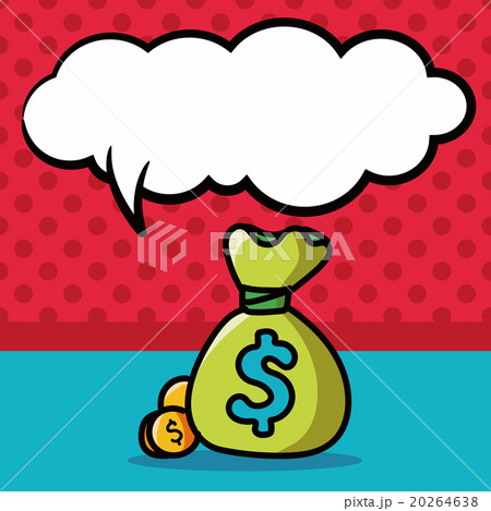 money color doodle, speech bubble 20264638