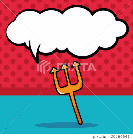 Halloween weapon doodle, speech bubble Halloween weapon doodle, speech bubble 20264641