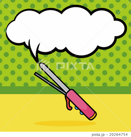 Curlers doodle, speech bubble 20264754