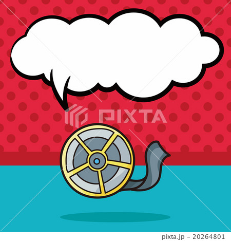 film tape doodle, speech bubble 20264801