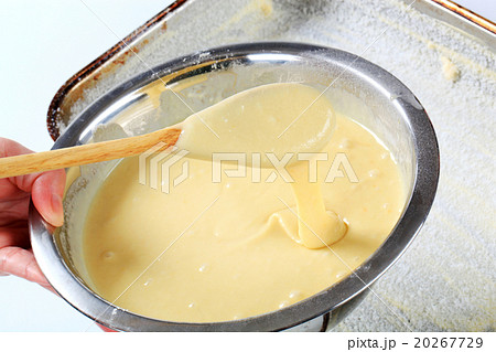 bowl of fresh cake batter 20267729