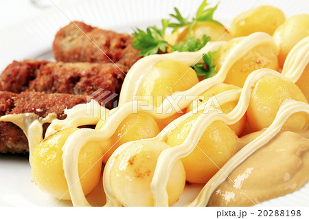 Cevapcici with potatoes Cevapcici with potatoes 20288198