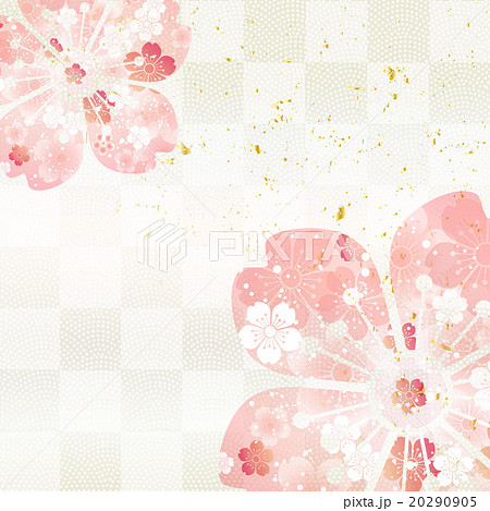 桜 和柄のイラスト素材 20290905 Pixta