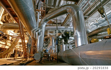 Industrial zone, Steel pipelines, valves and pumps 20291838