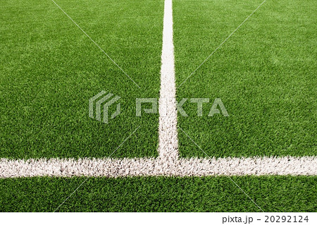 White line on heated winter  football field 20292124