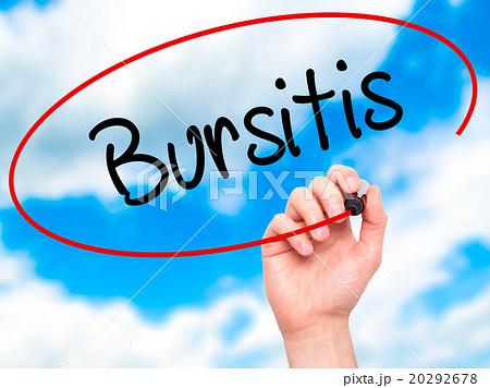 Man Hand writing Bursitis with  marker 20292678