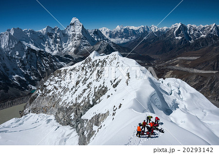 A view of Himalayas from the Island peak summit A view of Himalayas from the Island peak summit 20293142
