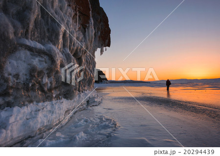 Baikal lake in wintertime, Siberia, Russia 20294439