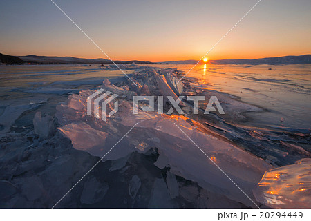 Baikal lake in wintertime, Siberia, Russia 20294449