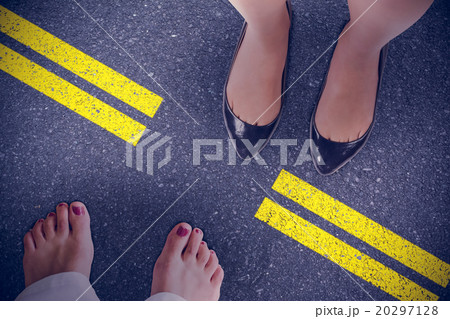 Composite image of feet Composite image of feet 20297128