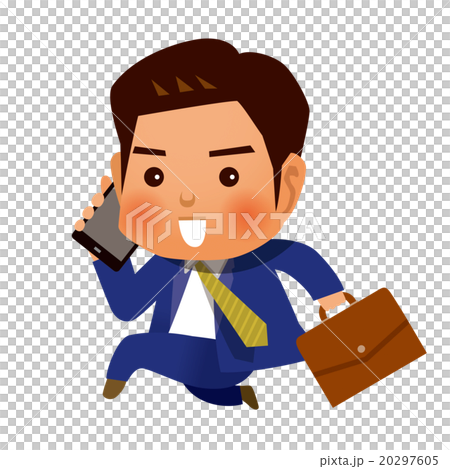Businessman talking on a smartphone 20297605