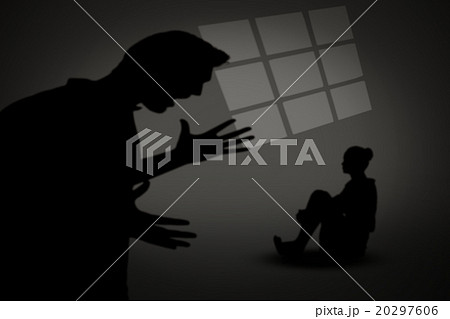 Composite image of businesswoman sitting on floor 20297606