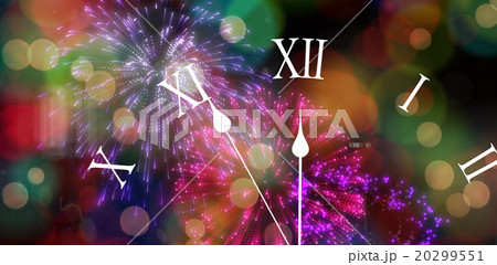 Composite image of clock counting down to midnight Composite image of clock counting down to midnight 20299551