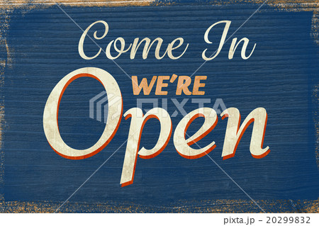 A Vintage coloured open sign 20299832