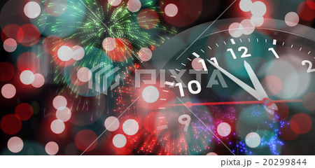 Composite image of countdown to midnight on clock Composite image of countdown to midnight on clock 20299844