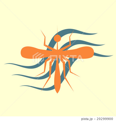 Zika Virus with mosquito over water graphic 20299900