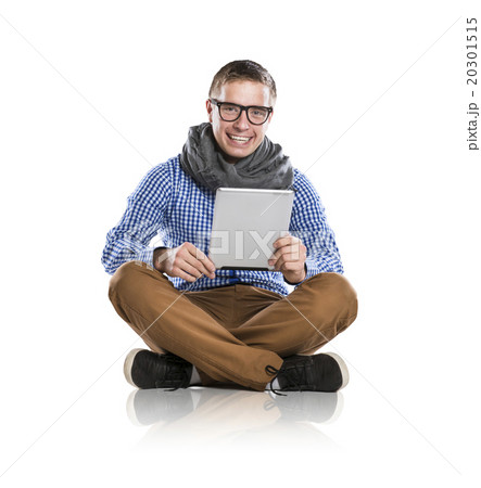 Young man with tablet Young man with tablet 20301515