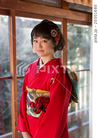 Furisode (kimono with long, trailing sleeves) 20301680
