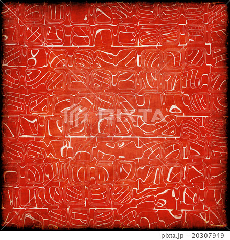 Red abstract cube shape pattern.Background 20307949