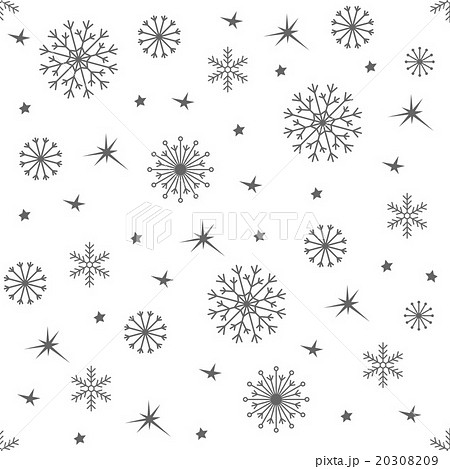 Winter black and white background with snowflakes Winter black and white background with snowflakes 20308209