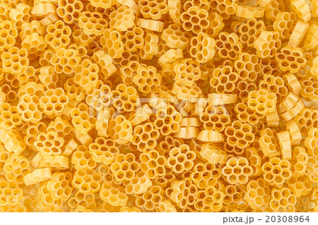 Pasta on a white background close-up macro 20308964