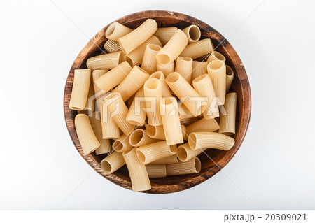 Pasta on a white background close-up macro Pasta on a white background close-up macro 20309021