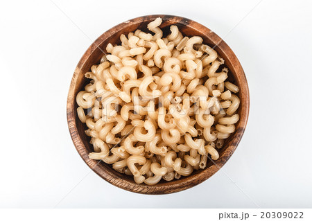 Pasta on a white background close-up macro Pasta on a white background close-up macro 20309022