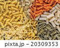 Pasta on white background close-up macro isolated 20309353