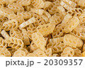 Pasta on white background close-up macro isolated 20309357