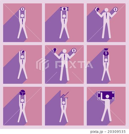 Modern flat icons vector collection Stick Figure 20309535