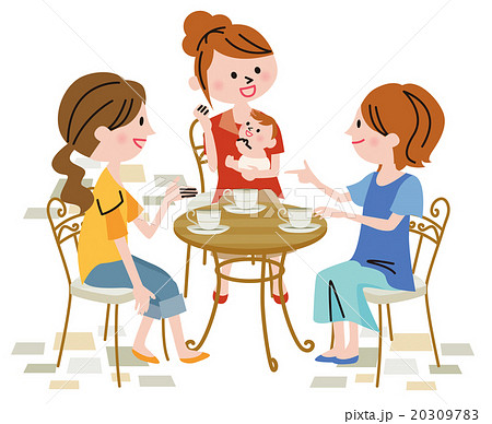 Cafe Person Stock Illustration 3097