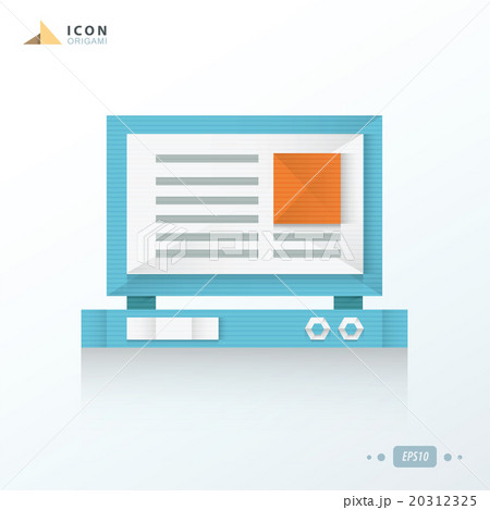 Laptop origami icon design Laptop origami icon design 20312325