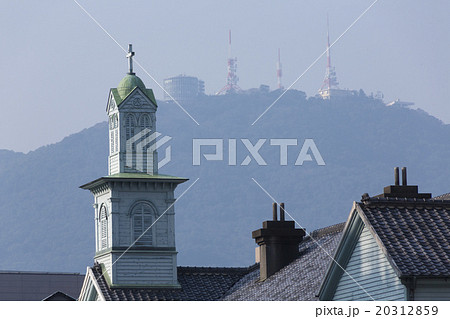 旧出島神学校と稲佐山 旧出島神学校と稲佐山 20312859