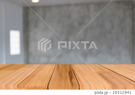 Selected focus empty brown wooden table  20312941