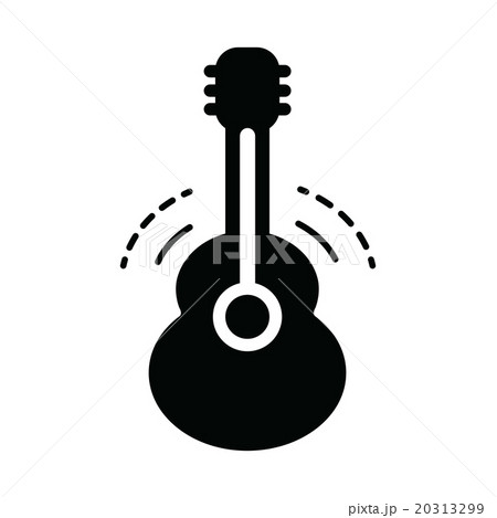 acoustic guitar icon black color acoustic guitar icon black color 20313299