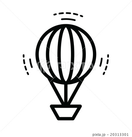 Hot Air Balloon icon  line style 20313301