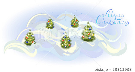 Card with Christmas trees. EPS10 vector 20313938