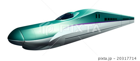 北海道新幹線のイラスト左向きのイラスト素材 20317714 Pixta