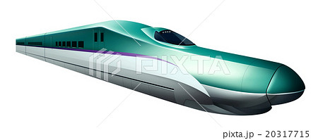 北海道新幹線のイラスト右向きのイラスト素材 20317715 Pixta