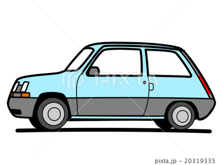 ハッチバック車 ライトブルー ハッチバック車 ライトブルー 20319335