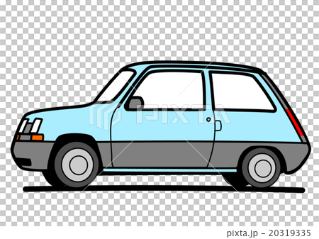 ハッチバック車 ライトブルー ハッチバック車 ライトブルー 20319335