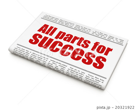 Business concept: newspaper headline All parts for 20321922
