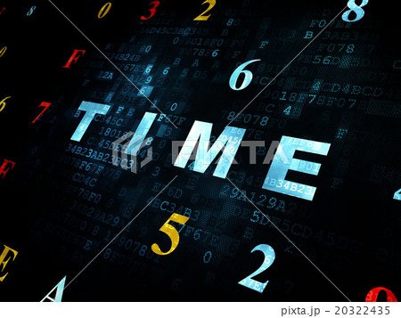 Time concept: Time on Digital background 20322435