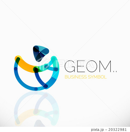 Logo, linear abstract geometric icon 20322981