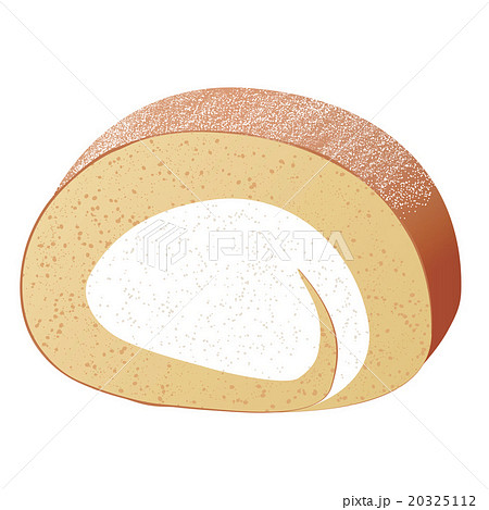 ロールケーキのイラスト素材 20325112 Pixta