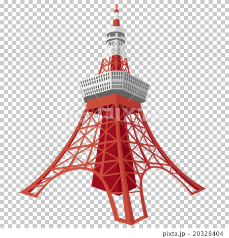 東京タワーのイラストのイラスト素材