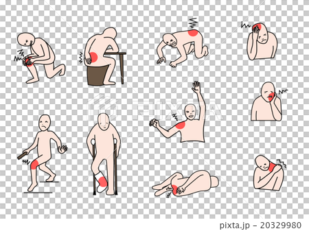 Symptoms of pain Colored 20329980